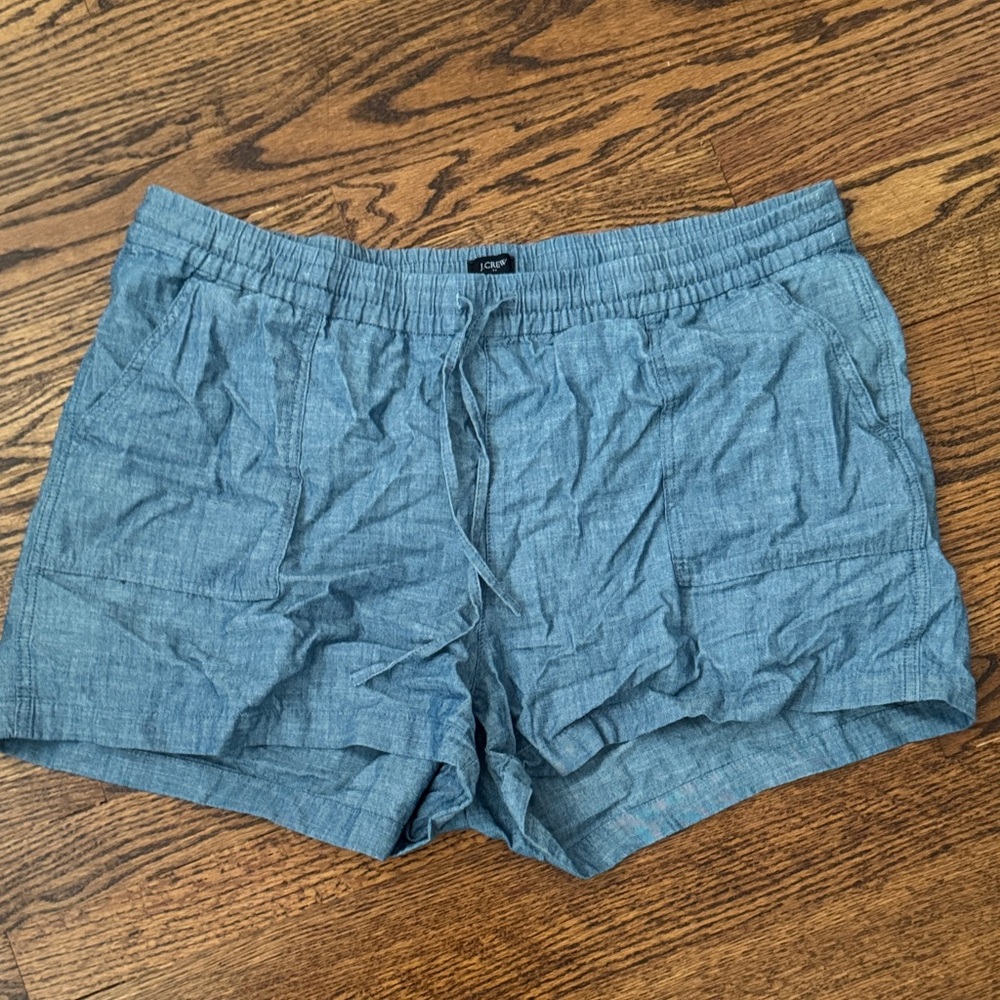 J. Crew Chambray Linen Shorts